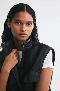 Oversized Coated Vest