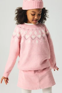 Jacquard-Knit Sweater