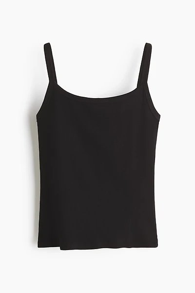 Ribbed Cotton Tank Top