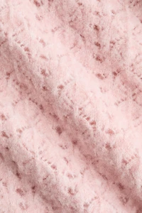 Pointelle-Knit Off-the-Shoulder Sweater