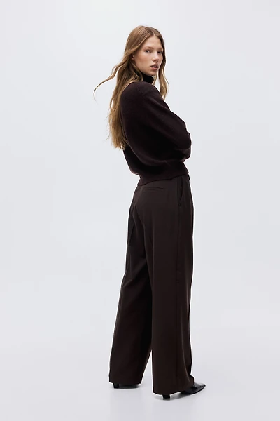 Wide-Leg Dress Pants