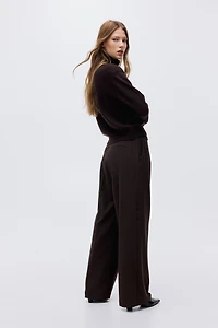 Wide-Leg Dress Pants