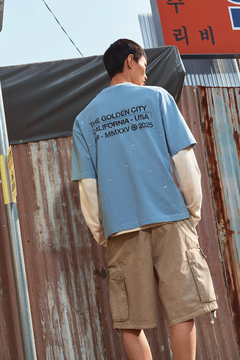 Loose-Fit Cargo Shorts