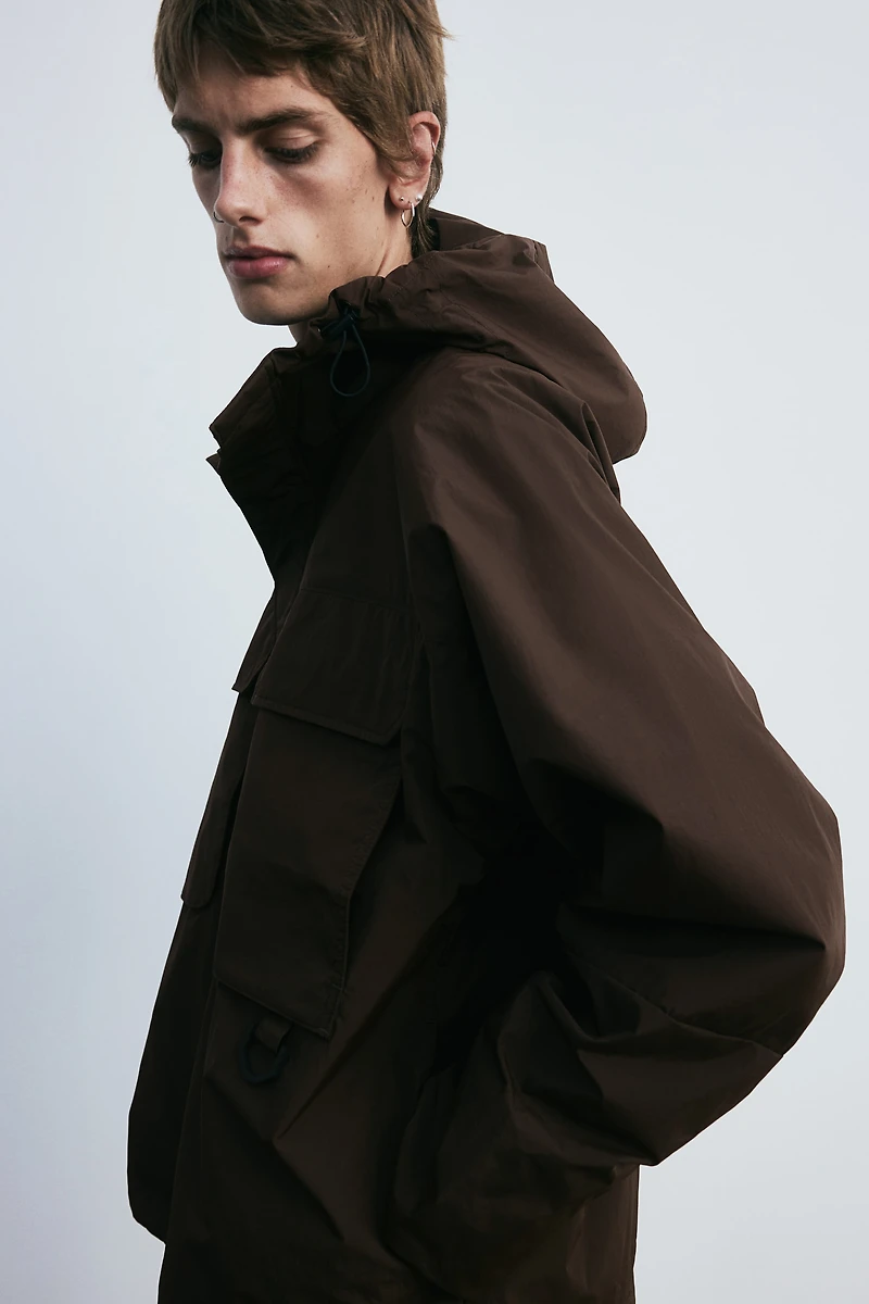 Loose Fit Water-Repellent Windbreaker