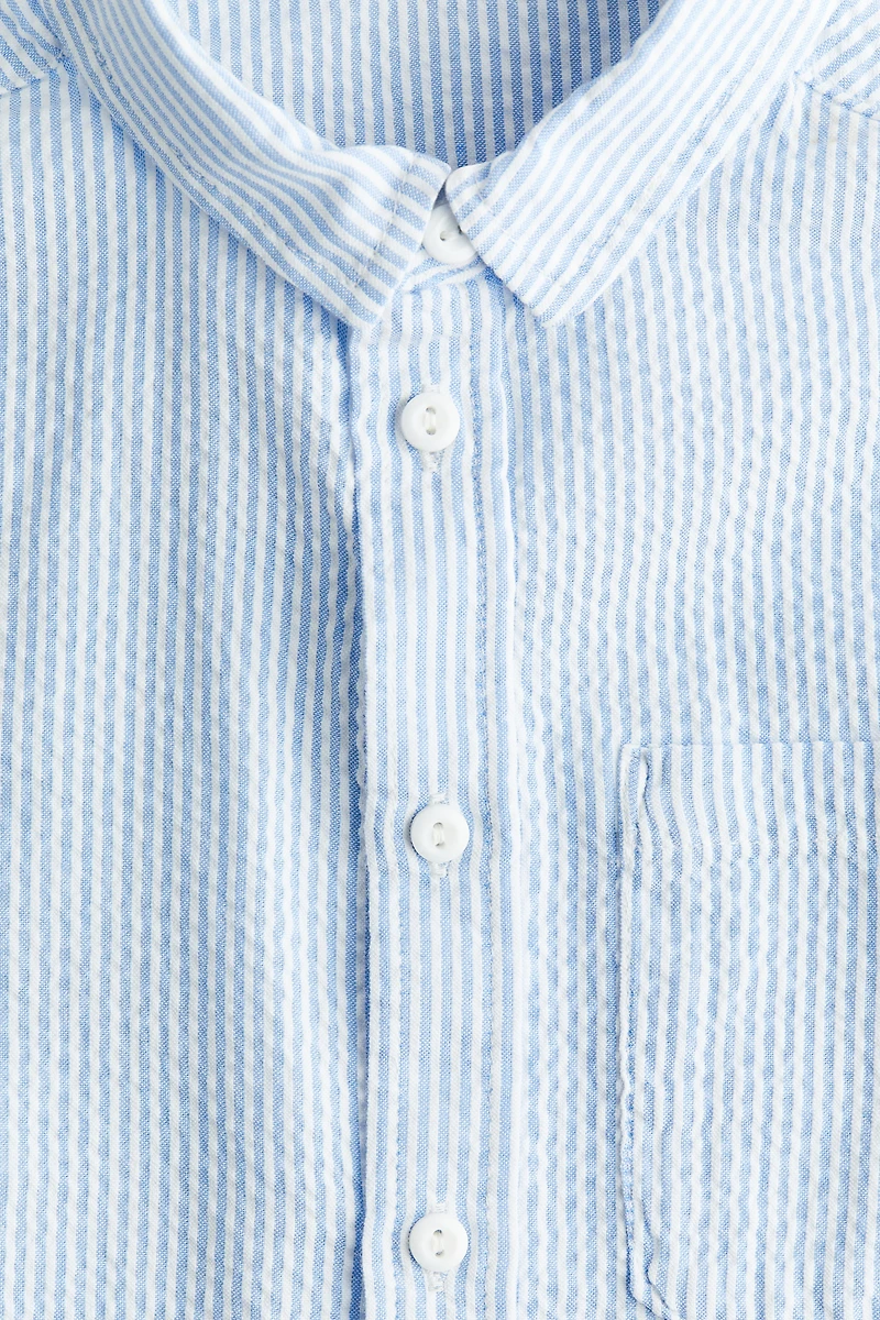 Cotton Seersucker Shirt