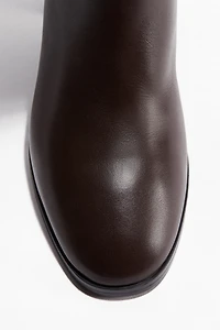 Knee-High Leather Boots