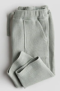 Waffled Cotton Joggers