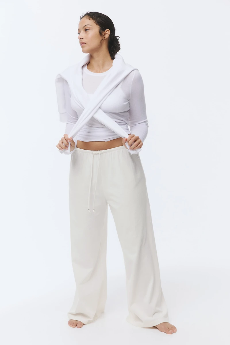Cotton Drawstring Pants