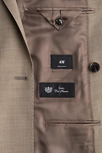 Regular Fit Wool-blend double-breasted jacket