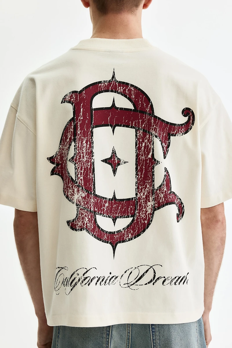 T-shirt imprimé grande taille