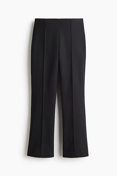 Flared Crease-Front Pants