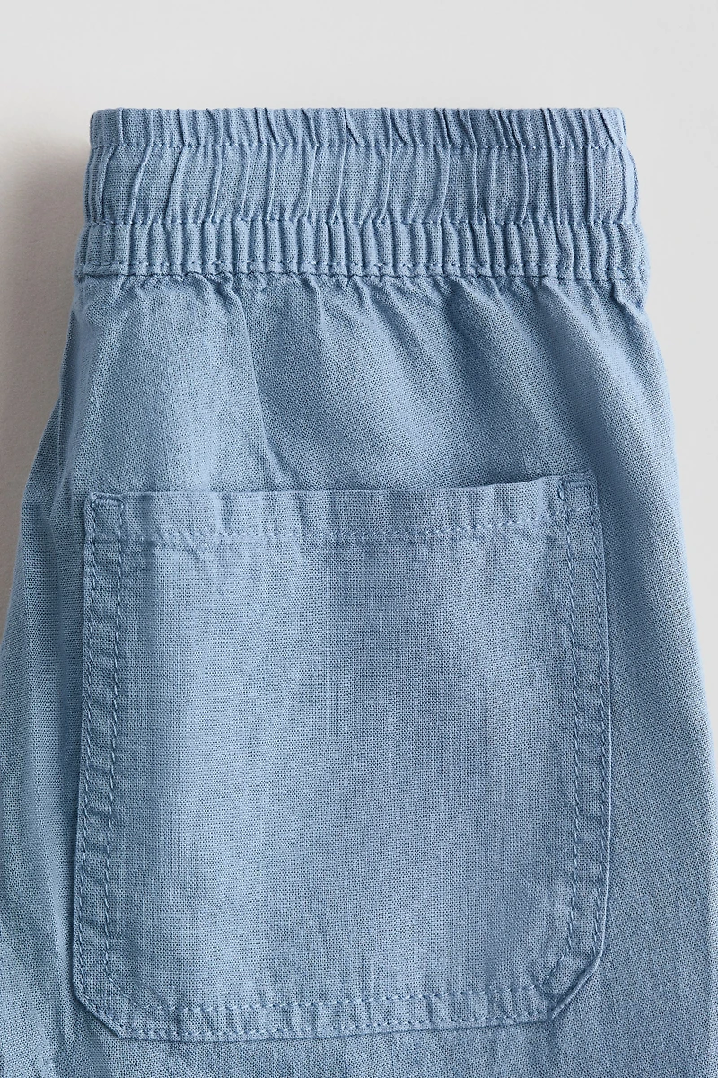 Pantalon jogging en lin mélangé