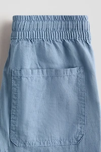 Pantalon jogging en lin mélangé