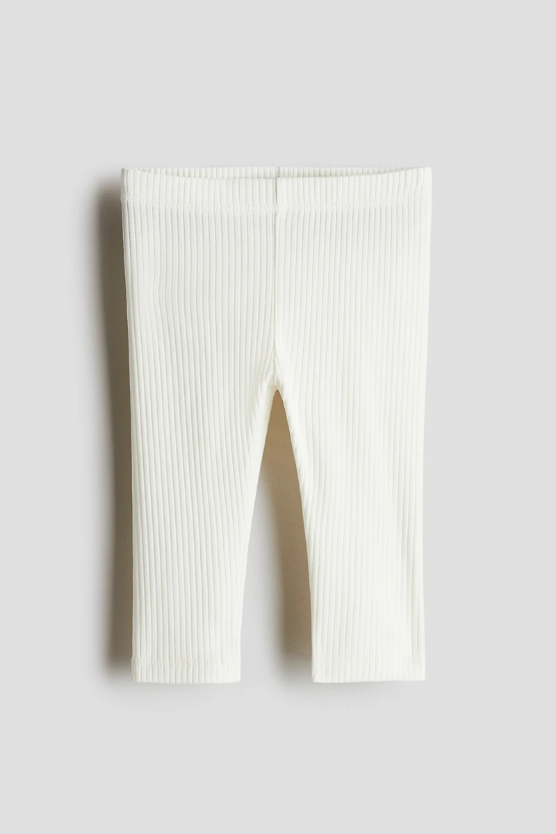 Ribbed Cotton Leggings