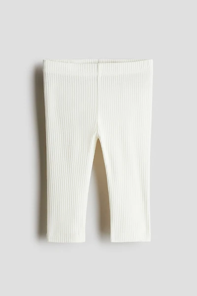 Ribbed Cotton Leggings