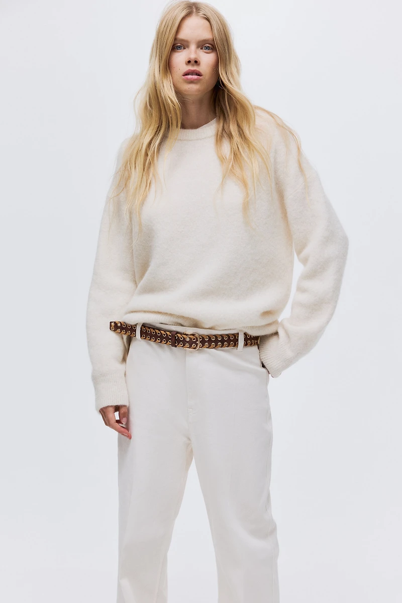 Jean évasé taille haute