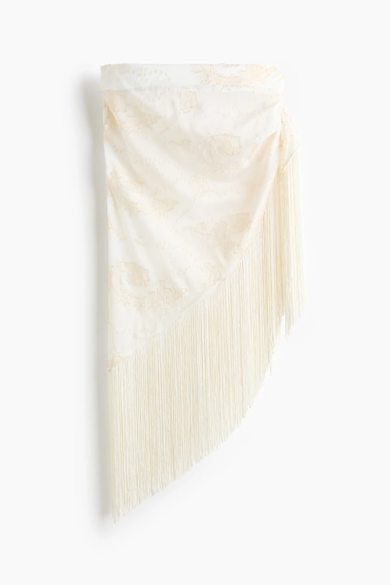 Fringed Triangle Scarf