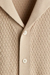 Regular-Fit Textured-Knit Resort Shirt