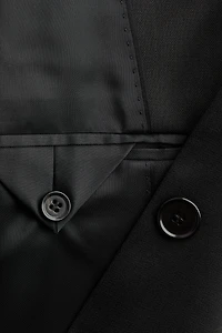 Single-Breasted Wool-Blend Jacket