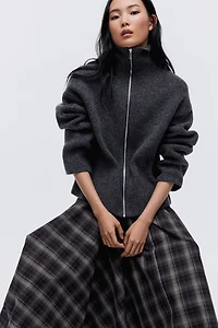 Cardigan with Zipper