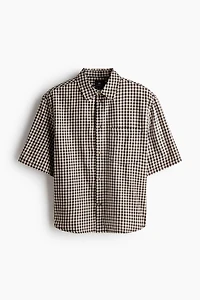 Relaxed-Fit Short-Sleeved Cotton Shirt