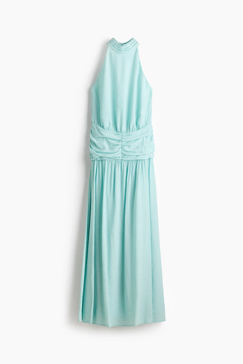 Draped Halterneck Dress