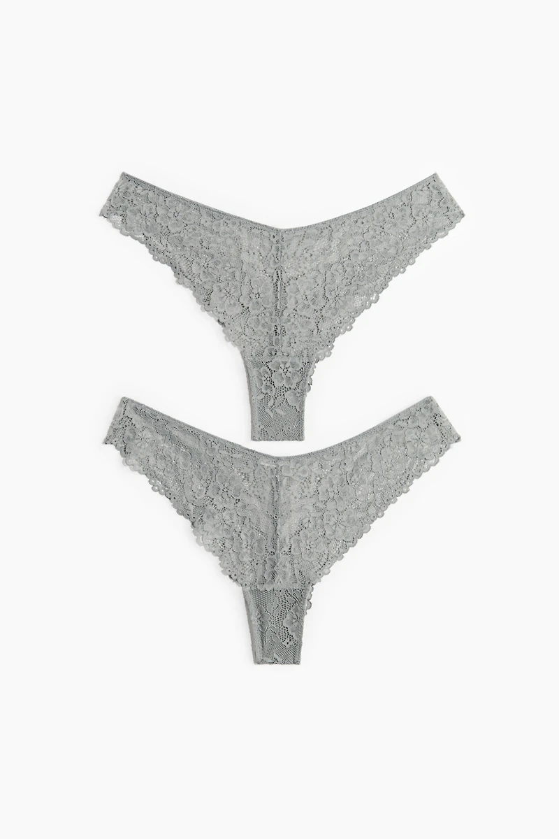 2-pack Lace Brazilian Briefs