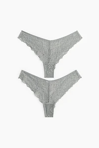 2-pack Lace Brazilian Briefs