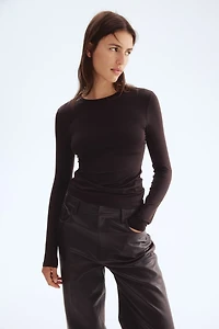 Long-sleeved Microfiber Top