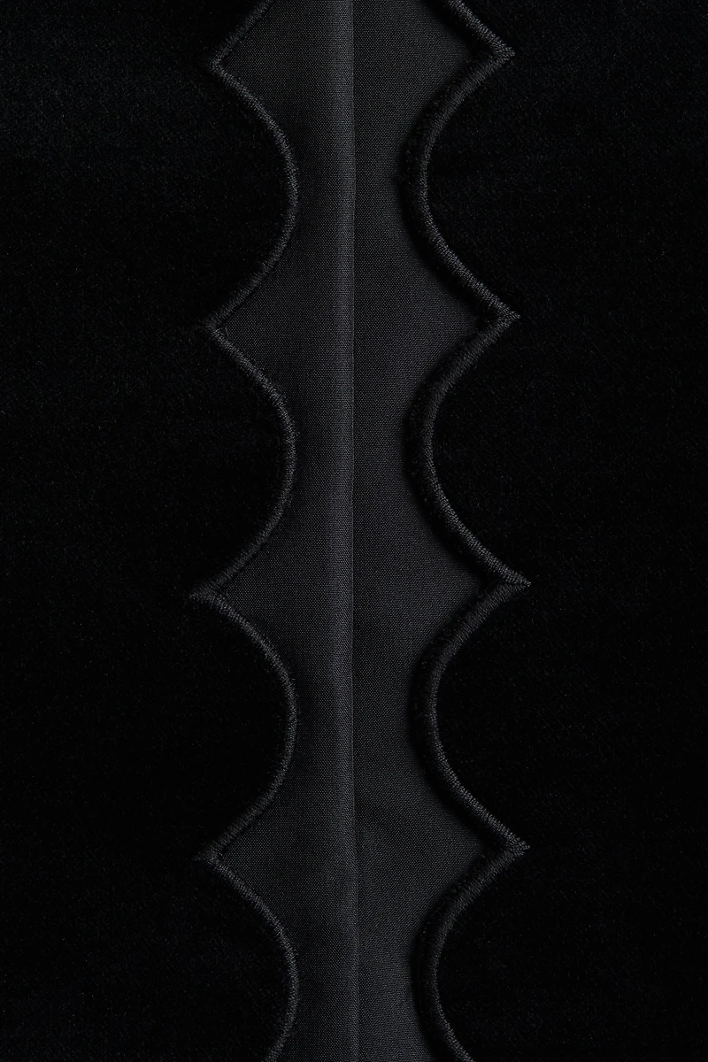 Scalloped Velvet Jacket