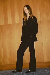 Wool-Blend Dress Pants