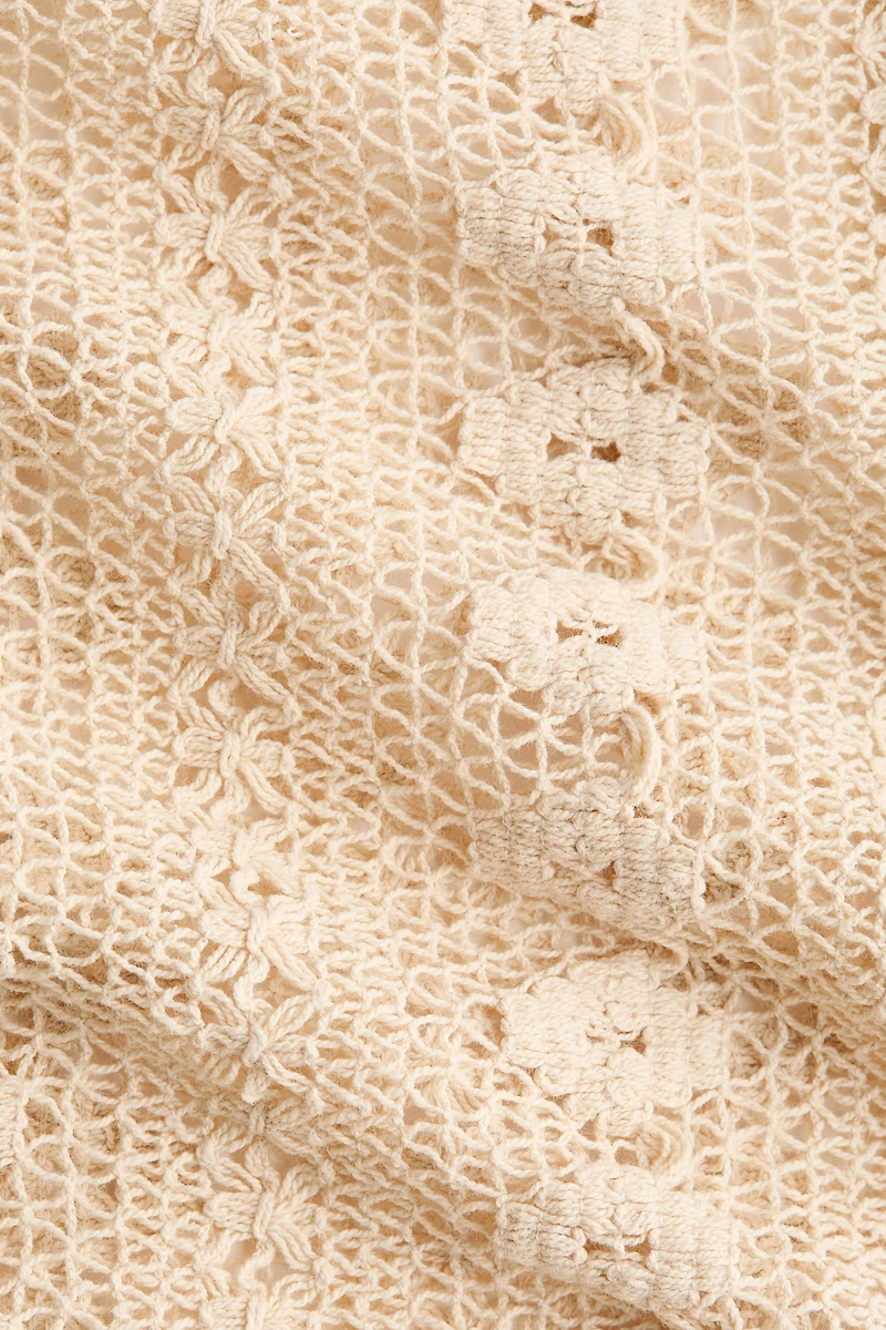 Blouse volantée en dentelle