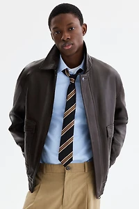 Blouson aviateur en cuir