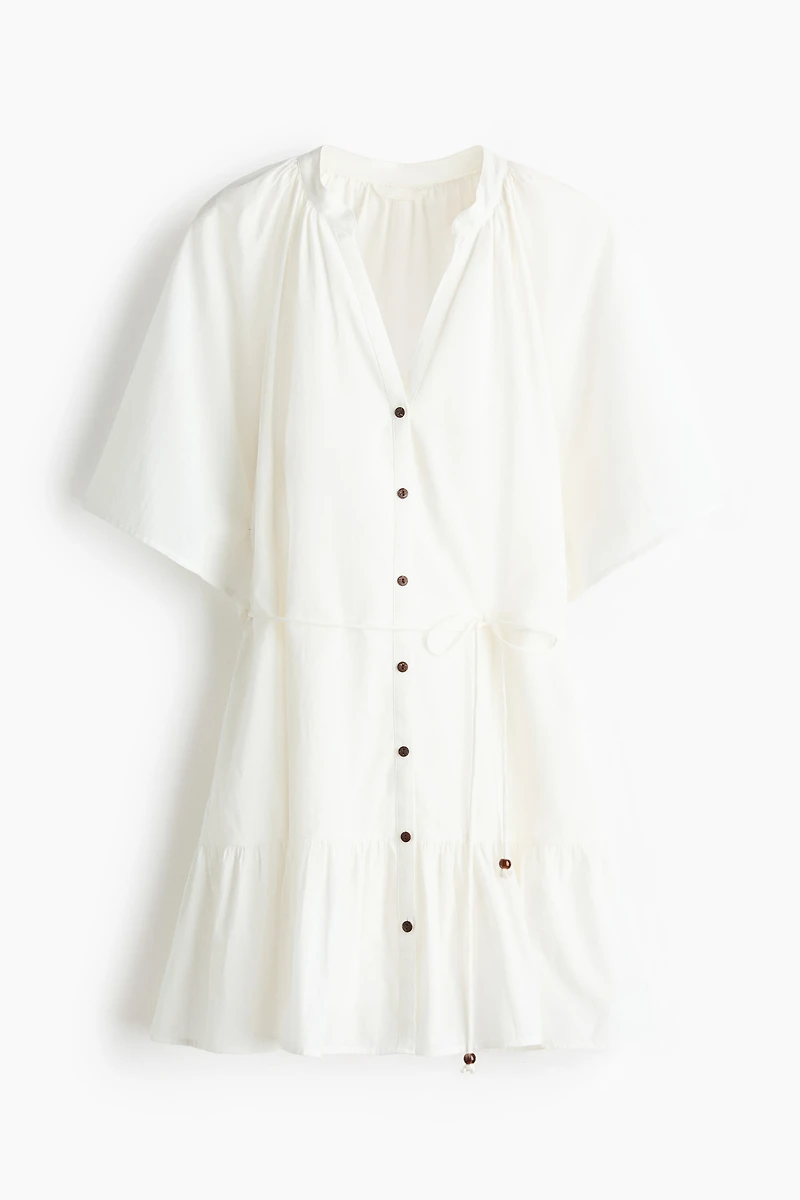 Tie-Belt Shirt Dress
