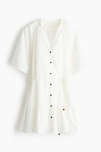 Tie-Belt Shirt Dress