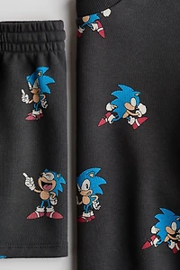 2-Piece Sweatshirt and Shorts Set