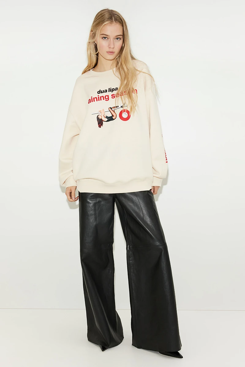 Oversized Printed Sweatshirt