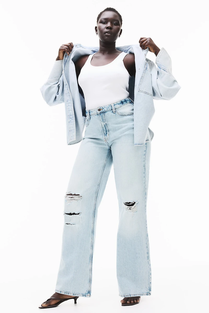 Curvy Fit Wide Ultra High Jeans