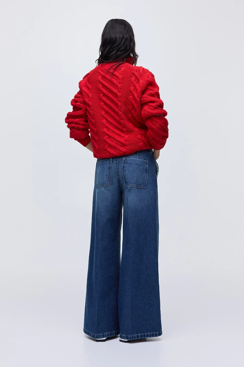 Super Wide High Jeans