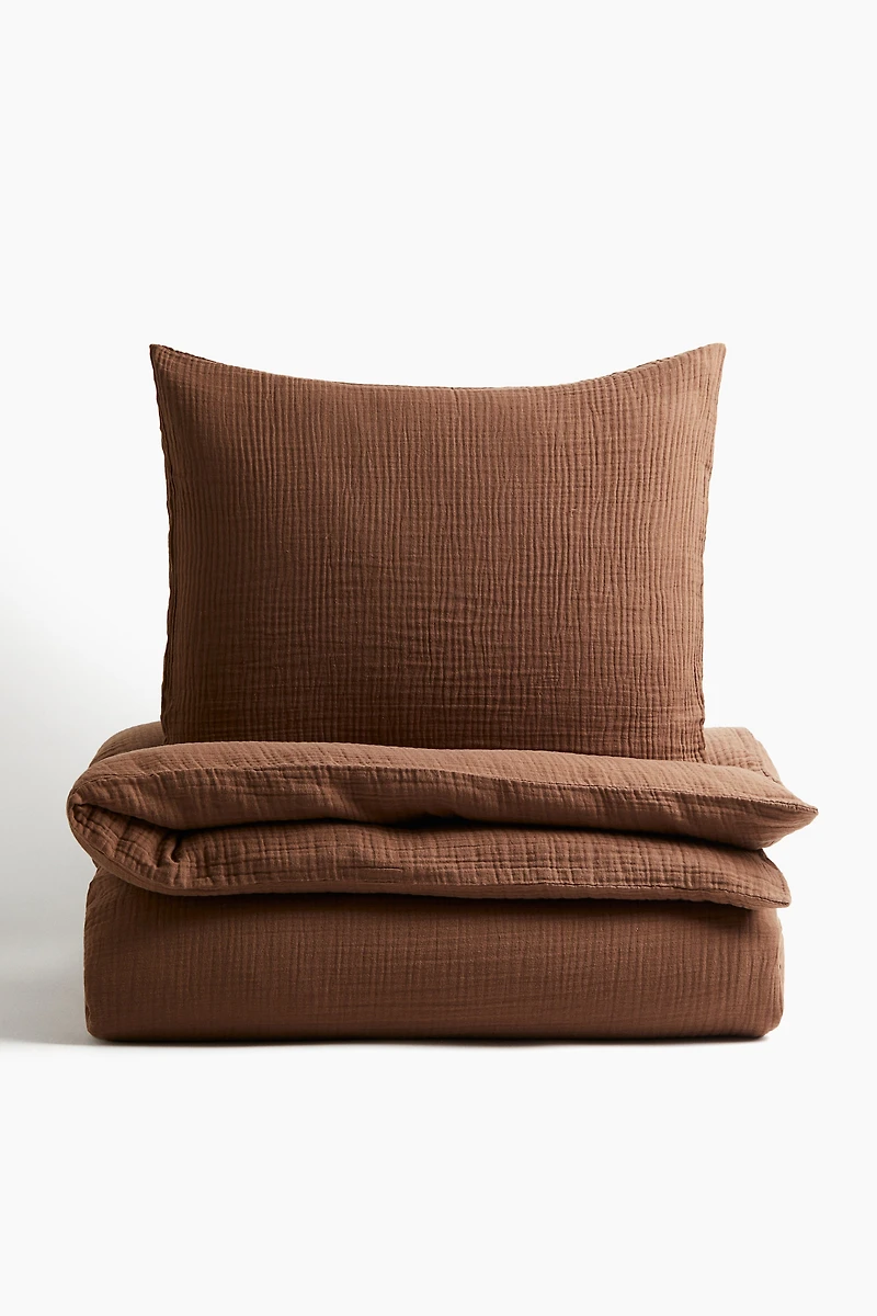 Muslin Twin Duvet Cover Set