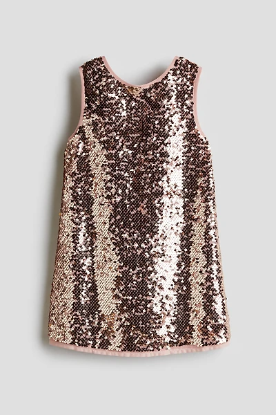Robe à sequins avec grande boucle