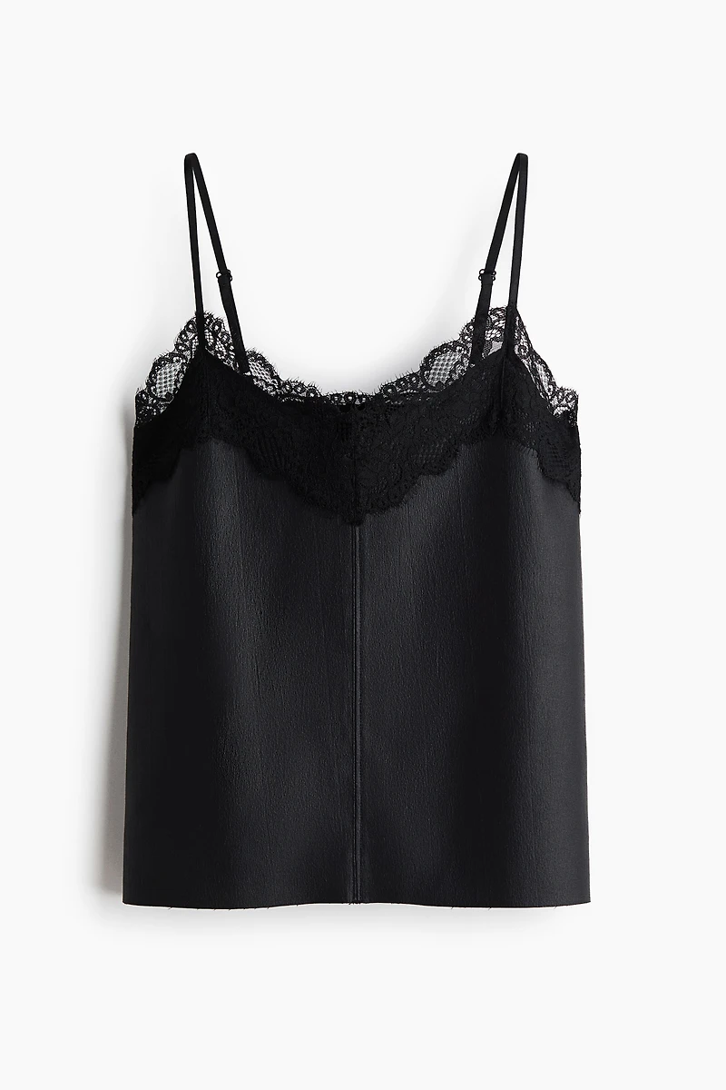 Lace-Trimmed Camisole Top