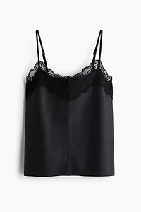 Lace-Trimmed Camisole Top