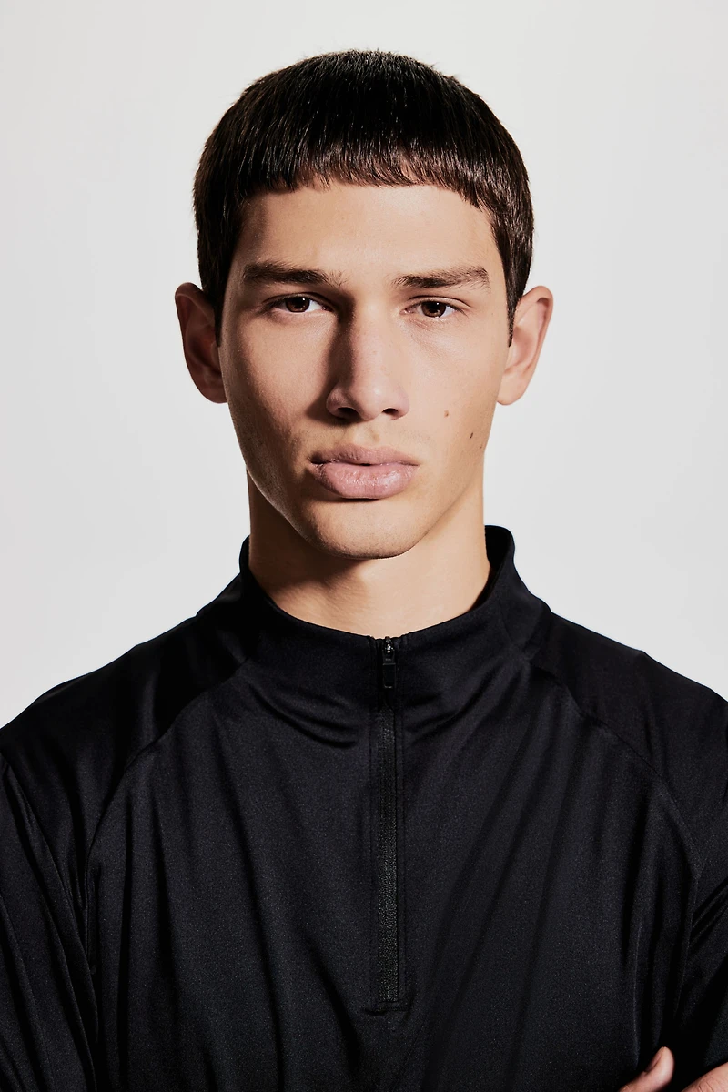 Regular-Fit Half-Zip Sports Shirt with DryMove™