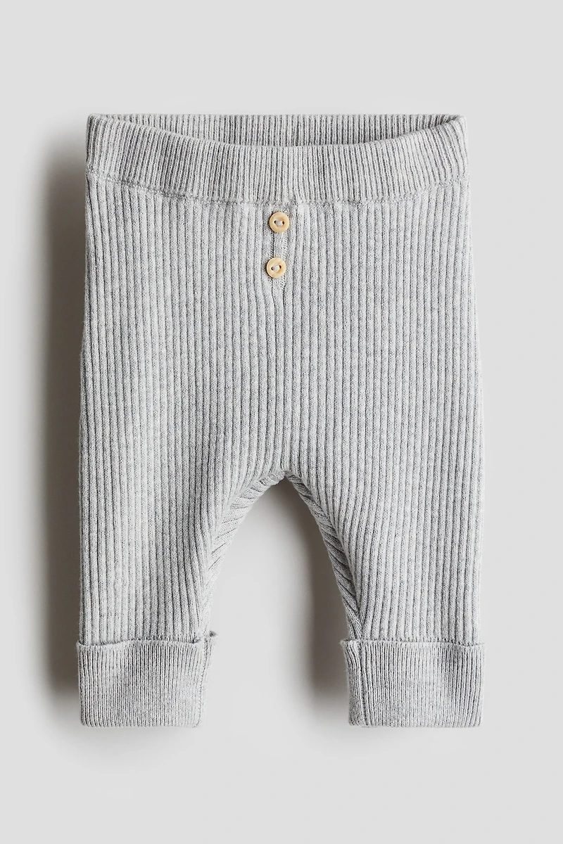 Pantalons en tricot côtelé