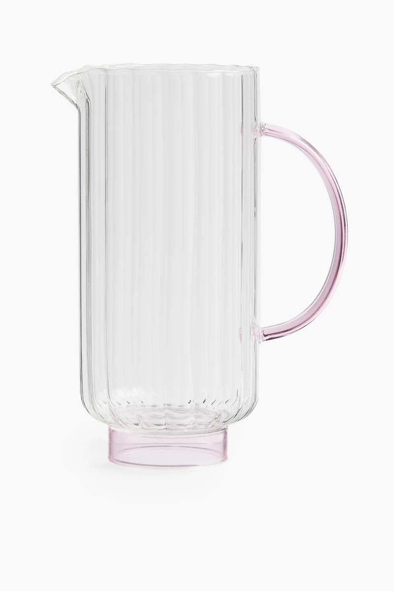 Fluted Glass Carafe