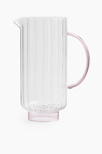 Fluted Glass Carafe