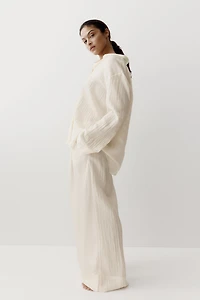 Crinkled Pull-On Pants