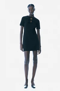 Bow-Detail Jersey Dress
