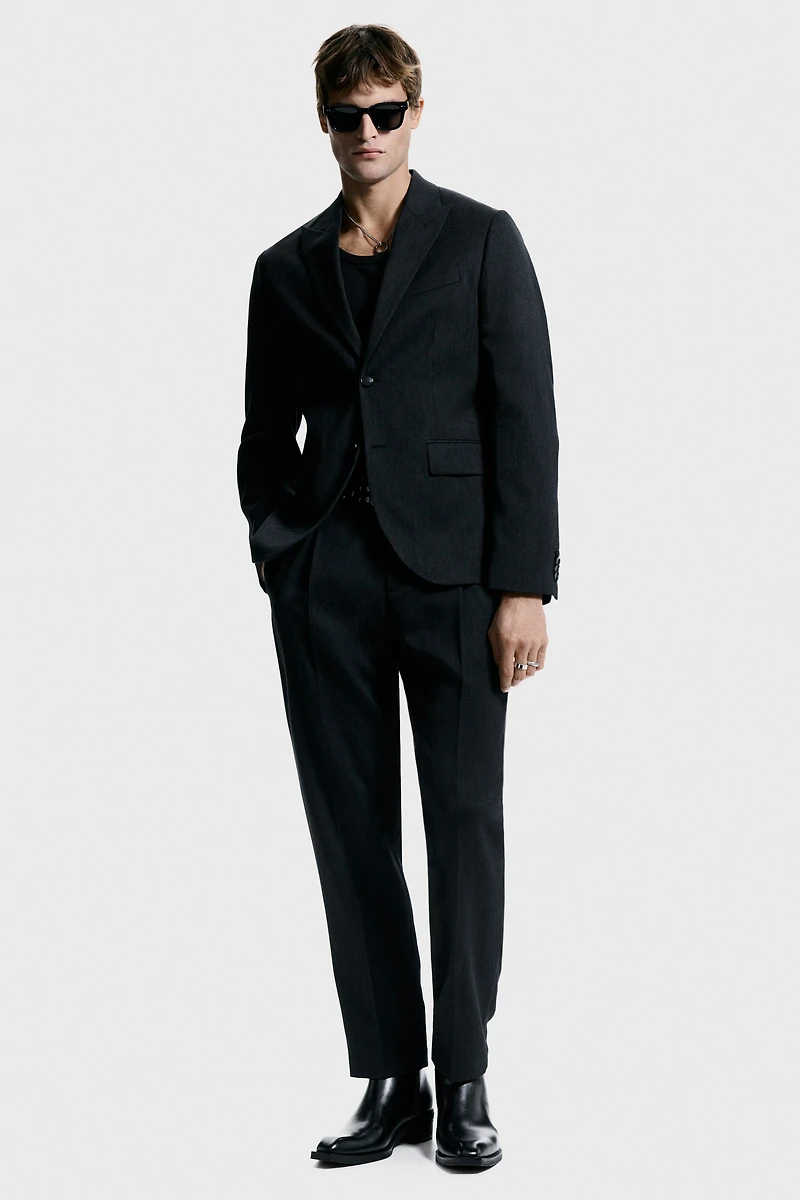 Veste classique à fermeture droite